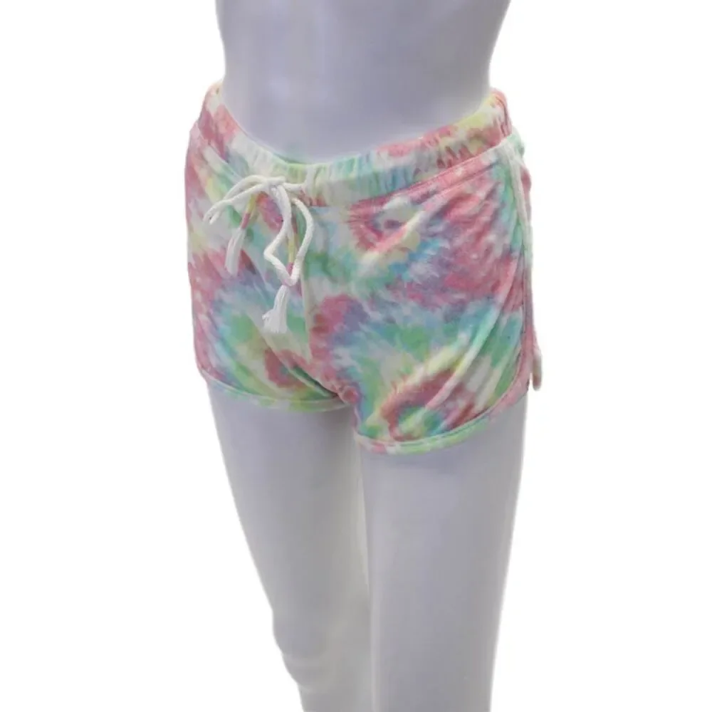 Emerson Road Womens Tie Dye Sleepwear Tank Top + Shorts Set Multicolor Size XS